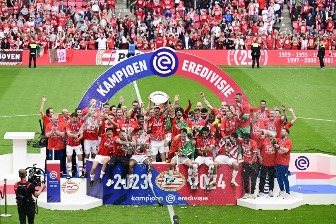 PSV Eindhoven petindvajsetič nizozemski nogometni prvak